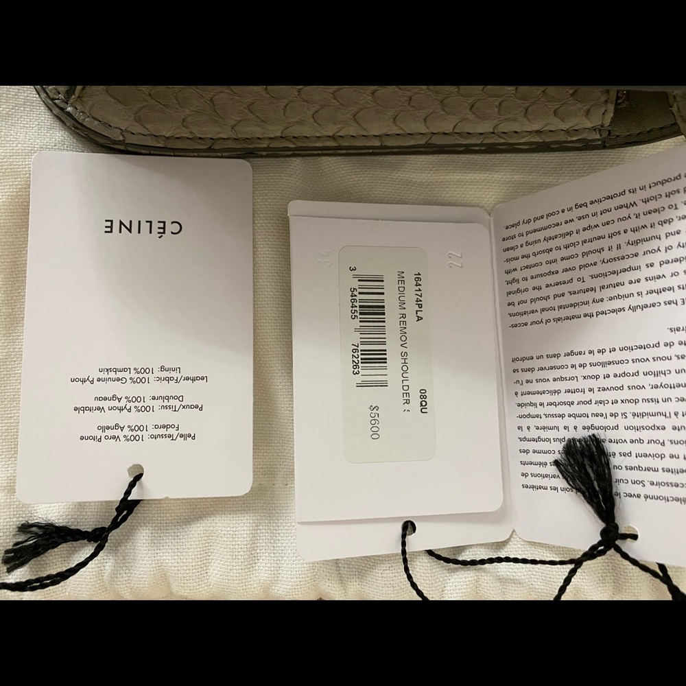 Celine Medium Python Classic Bag - image 6